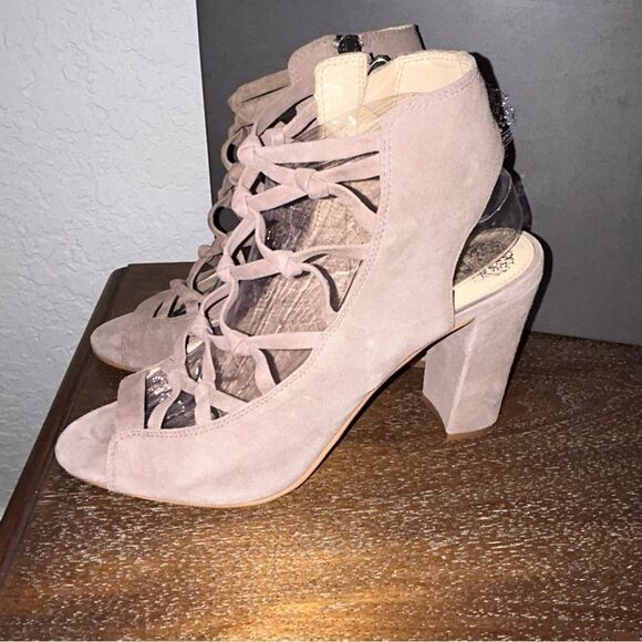 Vince Camuto Stesha Caged Gladiator Block Heel  Sandal Shoes - Picture 5 of 8